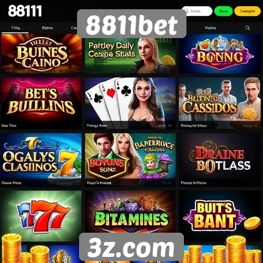 8811bet oferece jogos de cassino online variados